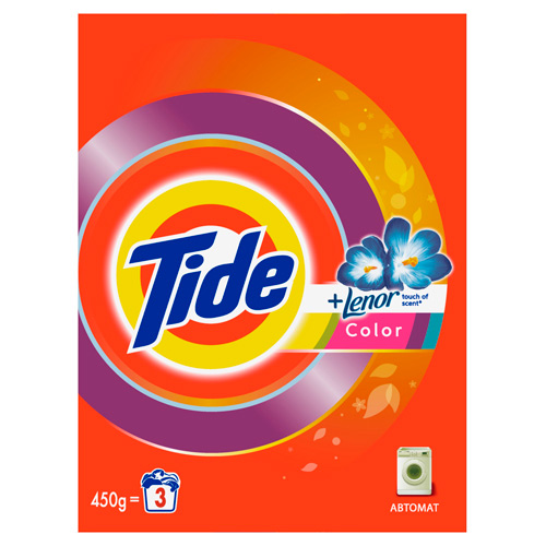

Порошок стиральный TIDE ABSOLUTE автомат Color Lenor 450 г