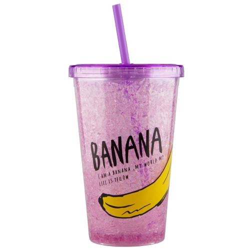 

Стакан для воды FUN с трубочкой Ice banana 480 мл