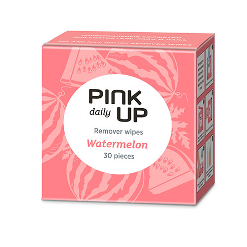 

Салфетки для снятия лака и гель-лака PINK UP DAILY Арбуз 30 шт