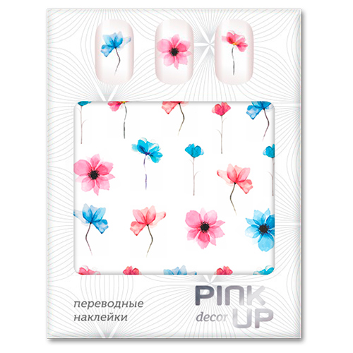 

Наклейки для ногтей переводные PINK UP DECOR FLOWERS тон 593