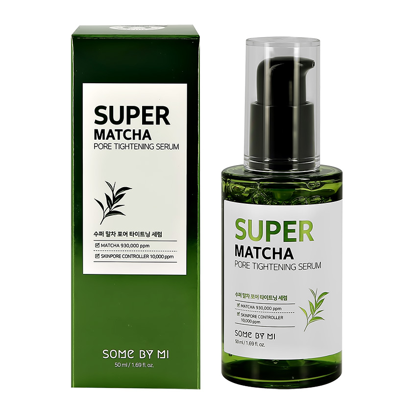 Сыворотка для лица SOME BY MI SUPER MATCHA с экстрактом чая матча для сужения пор 50 мл