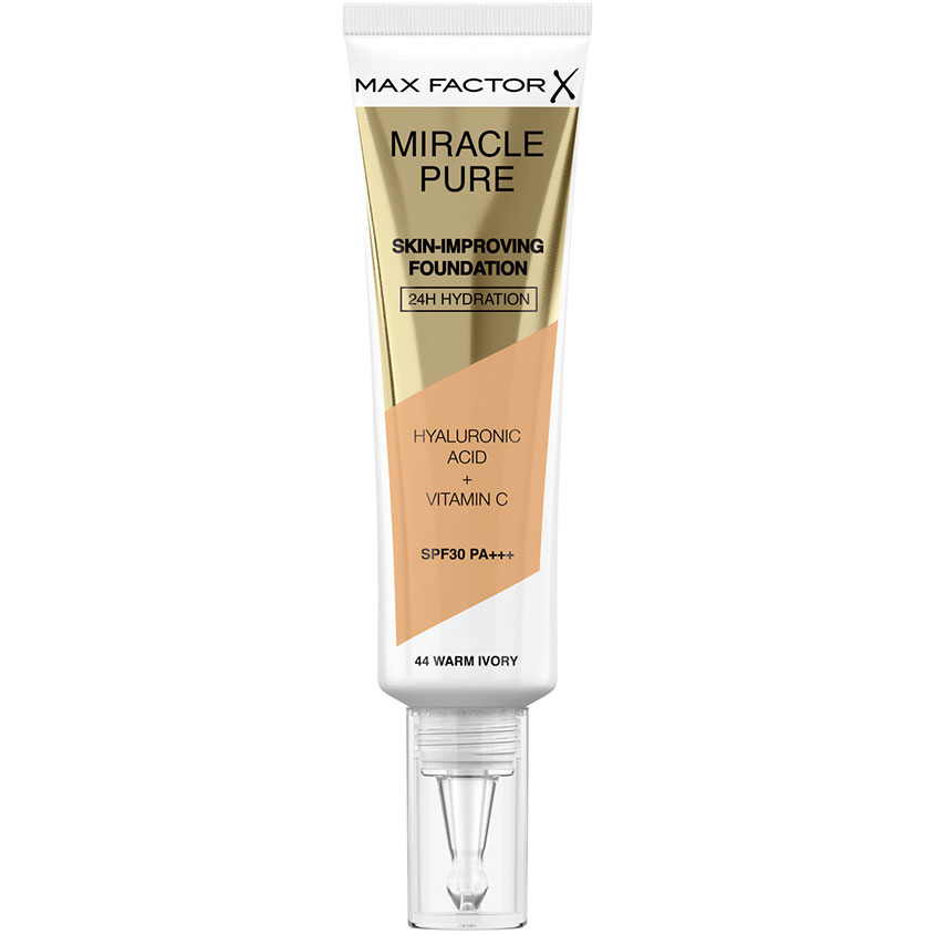 цена MAX FACTOR Основа тональная для лица MAX FACTOR MIRACLE PURE тон 44 warm ivory