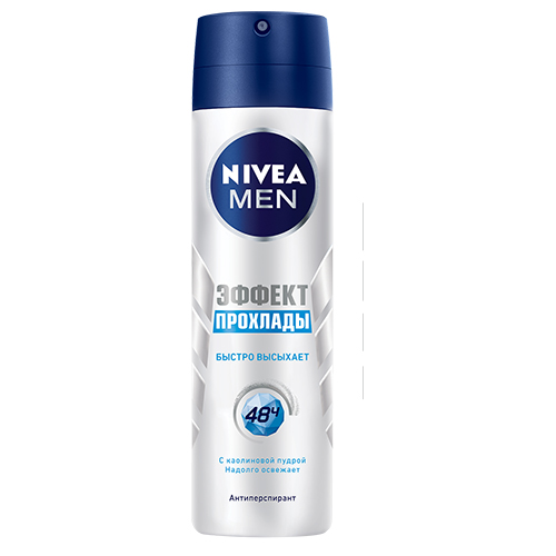 

Део-спрей муж. NIVEA MEN ЭФФЕКТ ПРОХЛАДЫ с каолиновой пудрой антиперспирант 150 мл