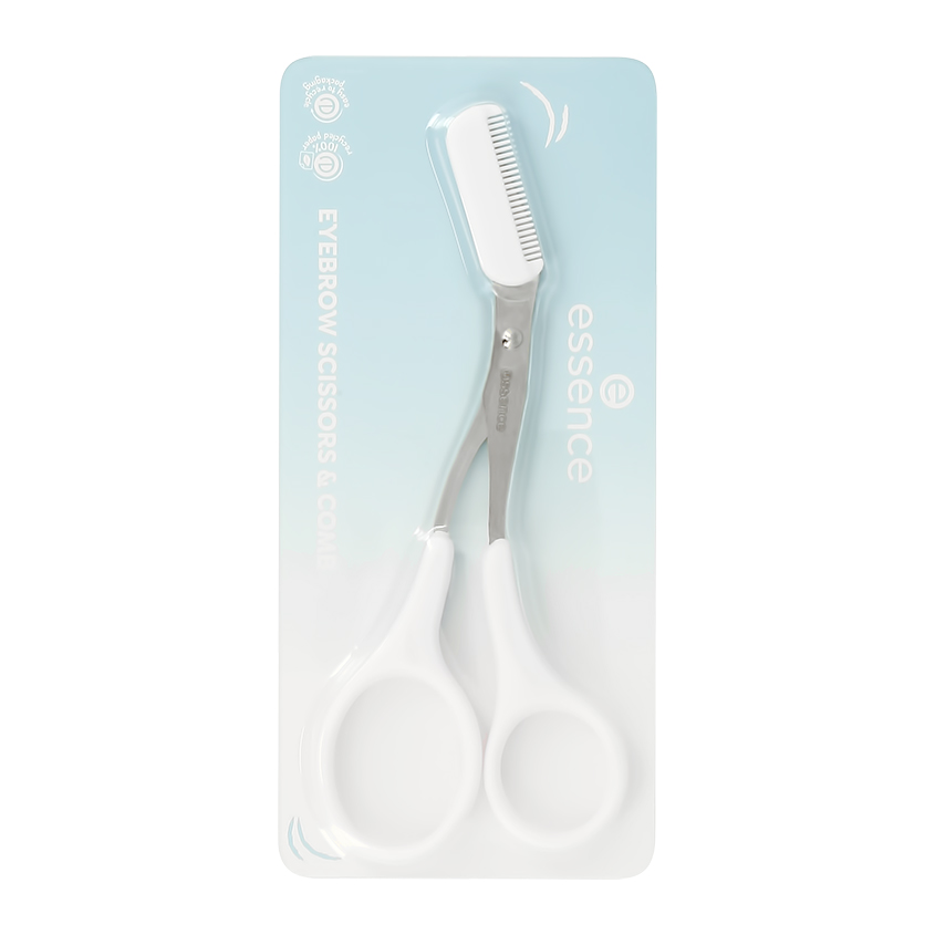 ESSENCE Ножницы для бровей ESSENCE SCISSORS & COMB EYEBROW ножницы и кисточка для бровей scissors