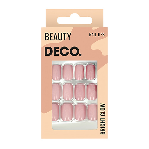

Набор накладных ногтей DECO. BRIGHT GLOW pinky 24 шт + клеевые стикеры 24 шт