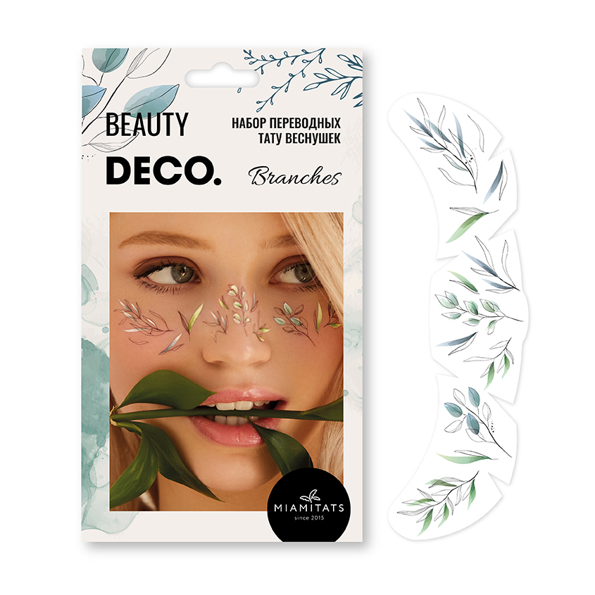 Набор переводных тату-веснушек DECO. FLORAL by Miami tattoos Branches