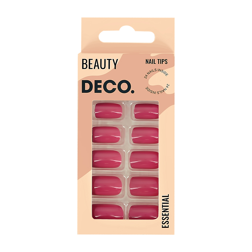 

Набор накладных ногтей DECO. ESSENTIAL sweet 24 шт + клеевые стикеры 24 шт