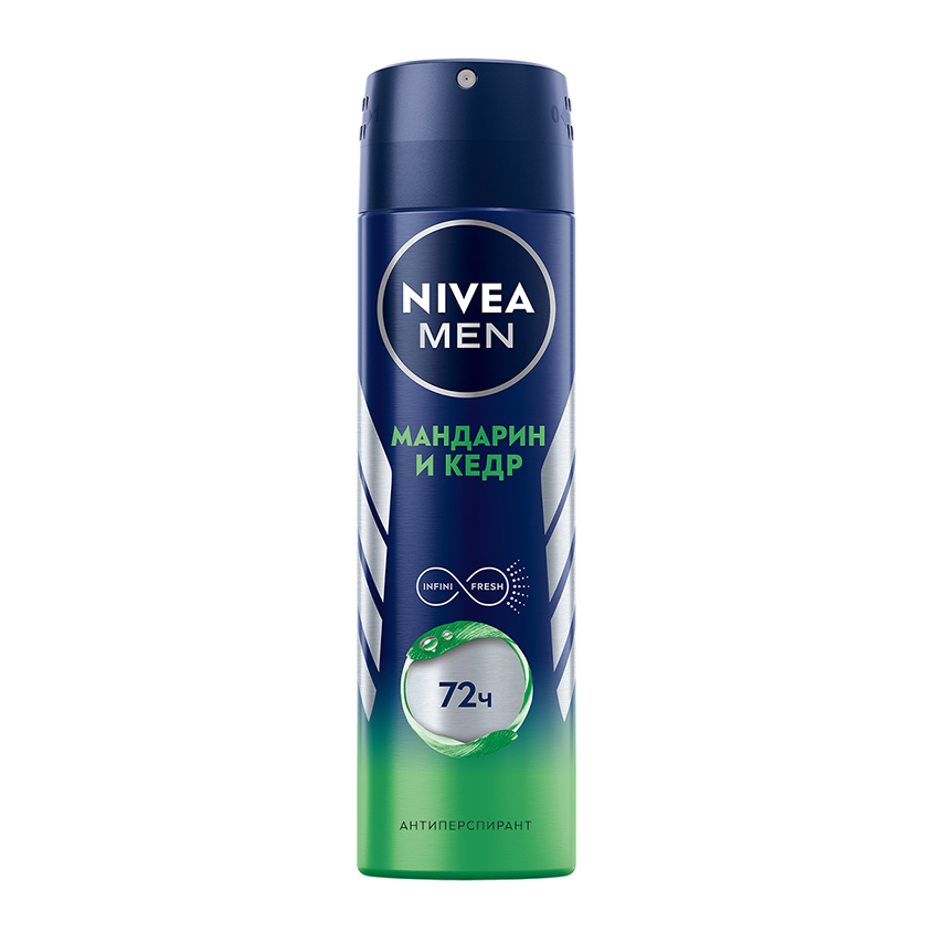 Део-спрей муж. NIVEA MEN МАНДАРИН И КЕДР антиперспирант 150 мл