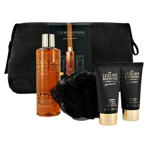 

Набор подарочный мужской THE LUXURY BATHING BY GRACE COLE POUR HOMME гель для умывания 50 мл, шампунь для волос 50 мл, гель для душа 250 мл, мочалка