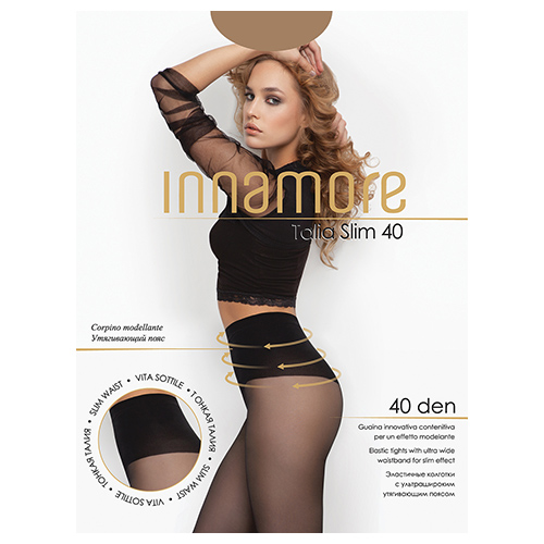 INNAMORE Колготки женские INNAMORE TALIA SLIM 40 den тон Daino р-р 4