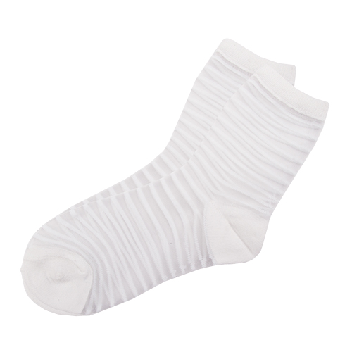 

Носки женские SOCKS капрон Strip белые р-р единый