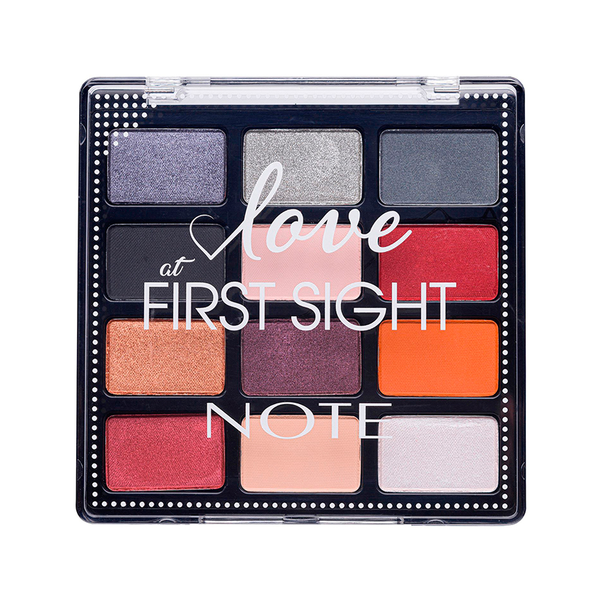 Тени для век NOTE LOVE AT FIRST SIGHT EYESHADOW PALETTE тон 203 note love at first sight eyeshadow palette