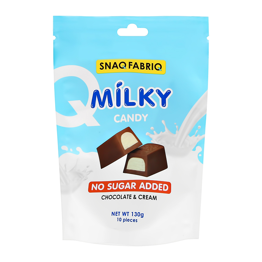 SNAQ FABRIQ Молочный шоколад SNAQ FABRIQ со сливочной начинкой 130 г здоровое питание snaq fabriq молочный шоколад с молочно ореховой пастой