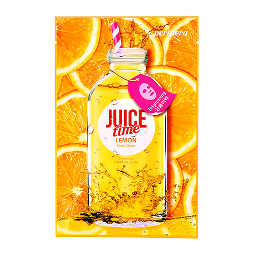 

Маска для лица PERIPERA JUICE TIME с маслом лимона выравнивающая тон 25 мл