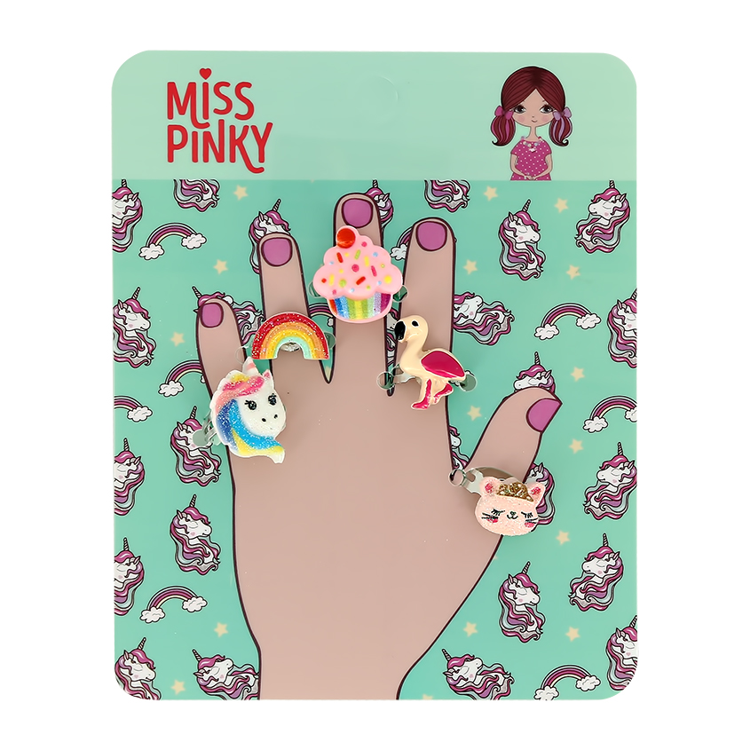 

Набор колец MISS PINKY 5 шт