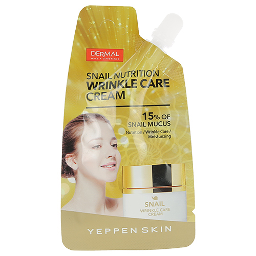 

Крем для лица DERMAL YEPPEN SKIN антивозрастной с муцином улитки 15 г