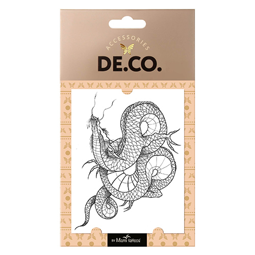 

Татуировка для тела DECO. WATERCOLOR STORY by Miami tattoos переводная Dragon