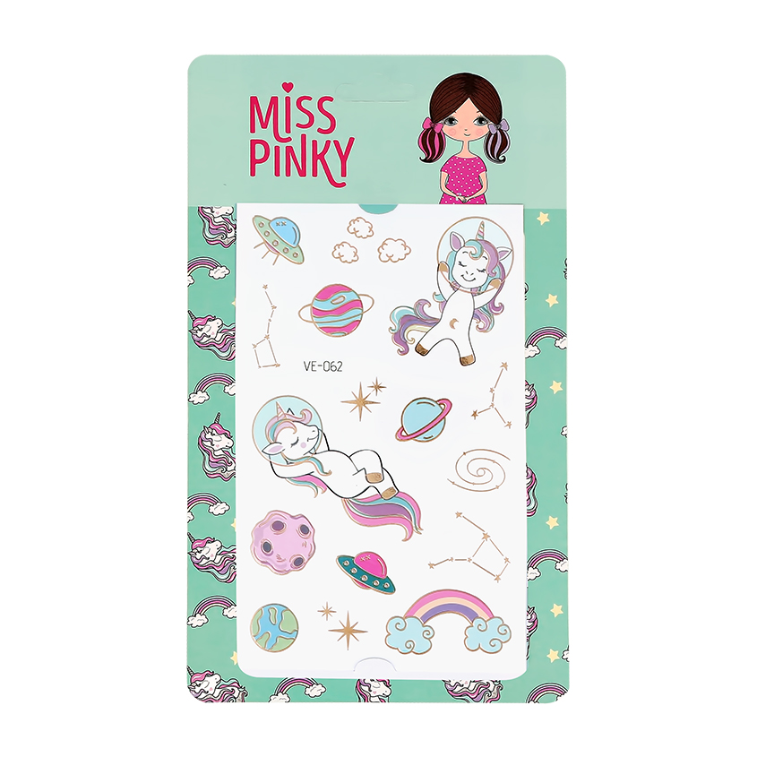 Татуировки переводные MISS PINKY 12 x 7,5 см