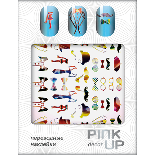 

Наклейки для ногтей переводные PINK UP DECOR NAIL DESIGN тон 501