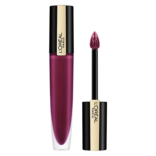 Помада для губ `LOREAL` ROUGE SIGNATURE жидкая тон 204 металлик