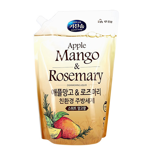 Средство для мытья посуды MUKUNGHWA Apple mango &amp; rosemary 1,2 л