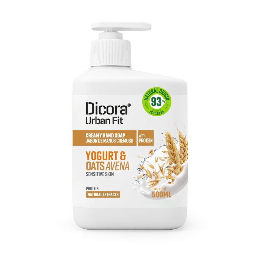 Мыло жидкое `DICORA URBAN FIT` Йогурт и овес 500 мл