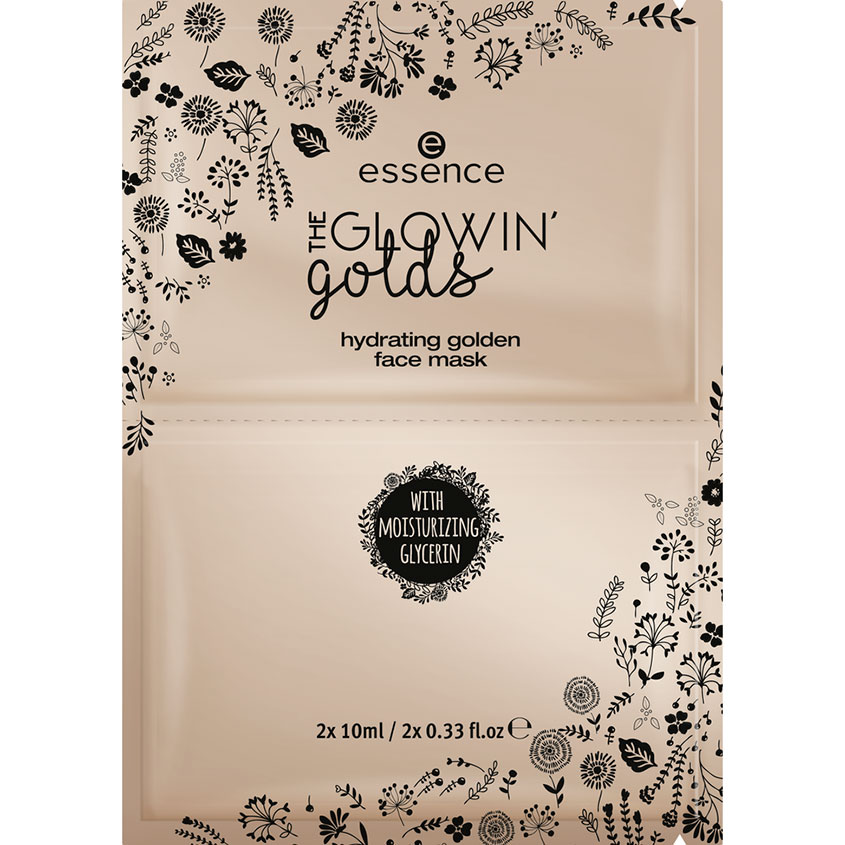 

Маска для лица ESSENCE THE GLOWIN GOLDS увлажняющая тон 01