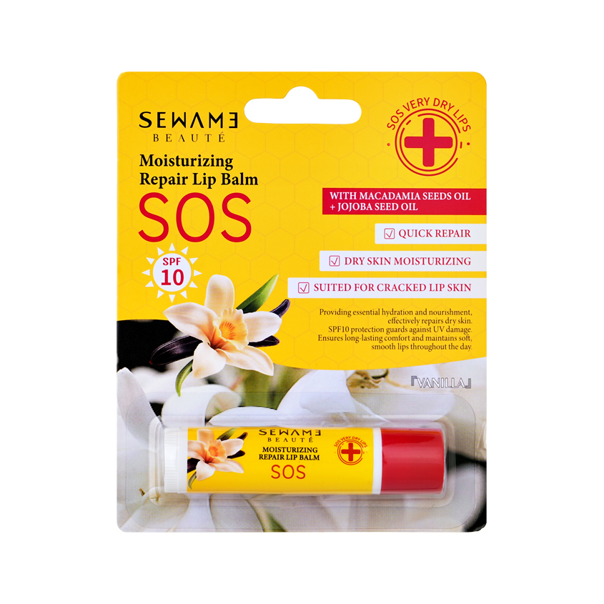 Бальзам для губ SEWAME SOS увлажняющий ваниль 4,8 г