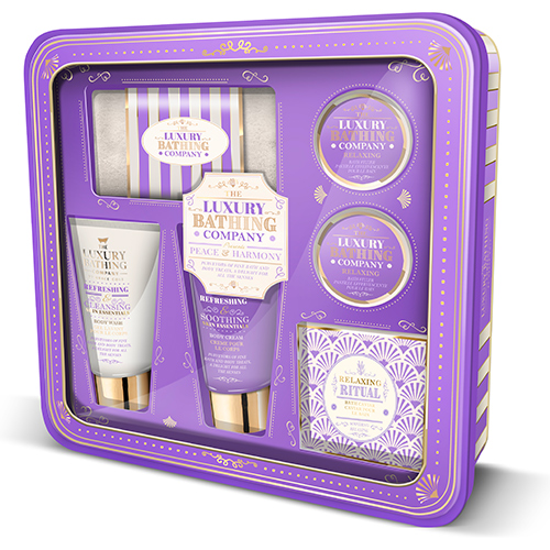 

Набор подарочный женский THE LUXURY BATHING BY GRACE COLE LAVENDER & HONEYSUCKLE шипучее средство для ванны 2x25 г, соль для ванны 80 г, гель для душа 75 мл, крем для тела 75 мл, полотенце