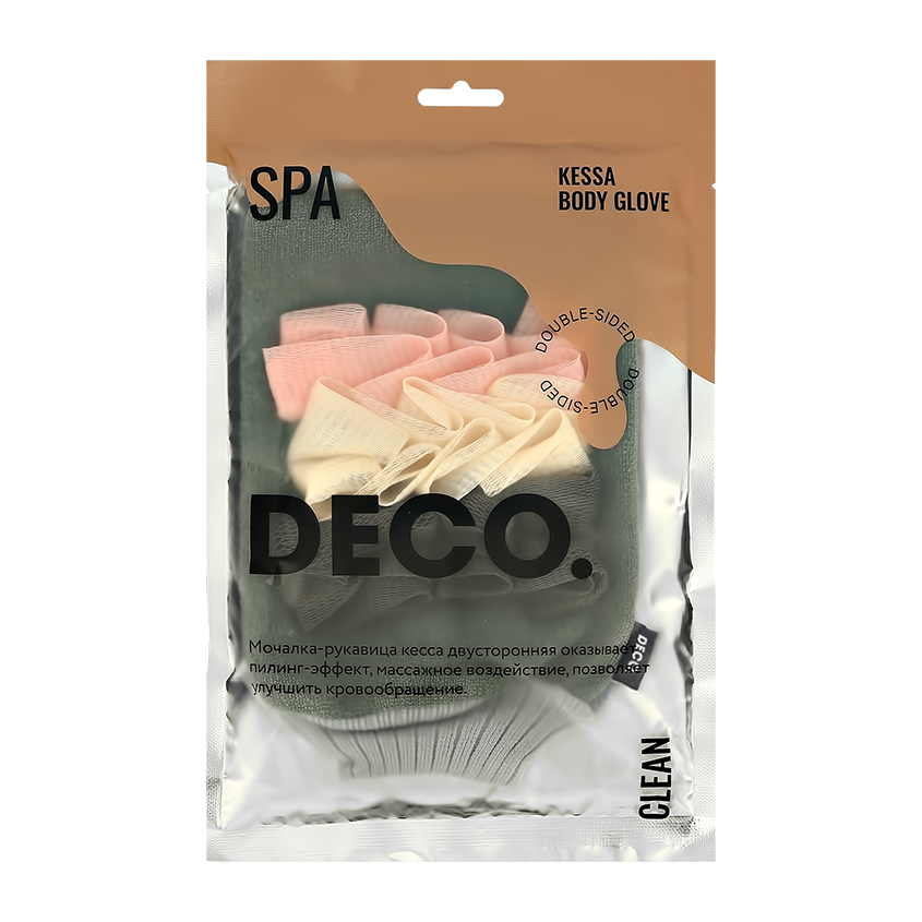 DECO. Мочалка-рукавица для тела DECO. кесса 2 в 1 olive мочалка deco мочалка рукавица для тела кесса meringue