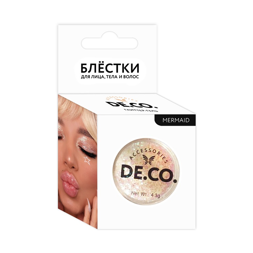 

Блестки для лица, тела и волос DECO. by Miami tattoos Mermaid