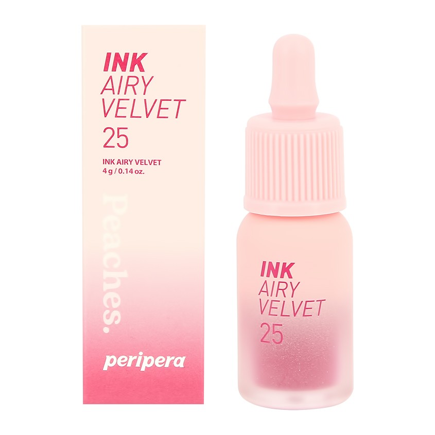 PERIPERA Помада для губ PERIPERA INK AIRY VELVET жидкая тон 25 zazzy peach