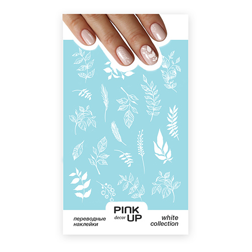 

Наклейки для ногтей переводные PINK UP DECOR WHITE COLLECTION тон 701