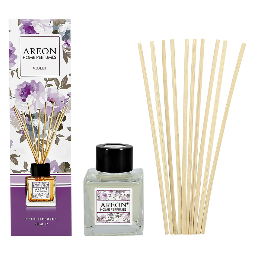 Интерьерные духи AREON BOTANIC Violet 50 мл areon интерьерные духи areon home silver linen серебряный лён 85 мл