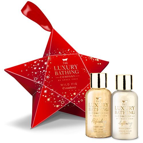 

Набор подарочный женский THE LUXURY BATHING BY GRACE COLE WILD FIG & CRANBERRY гель для душа 50 мл, крем для тела 50 мл