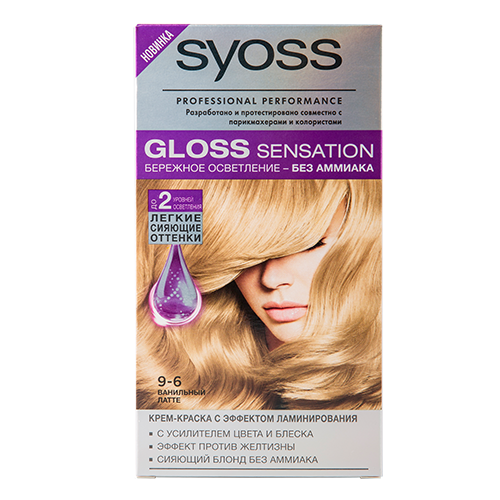 

Краска для волос SYOSS GLOSS SENSATION тон 9-6 Ванильный латте