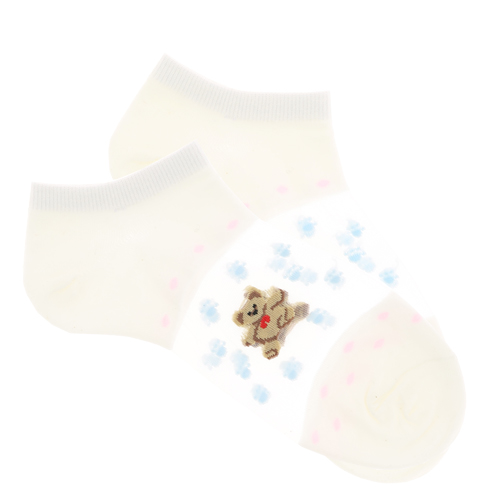 

Носки женские SOCKS капрон Bear белые р-р единый