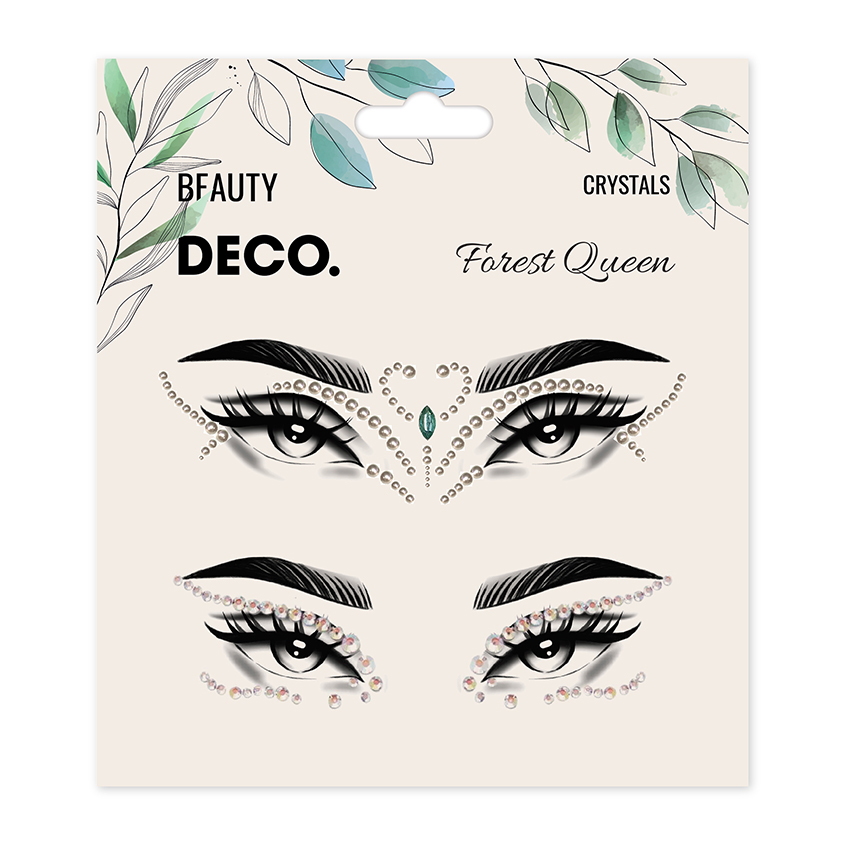 Кристаллы для лица и тела DECO. FLORAL by Miami tattoos Forest Queen