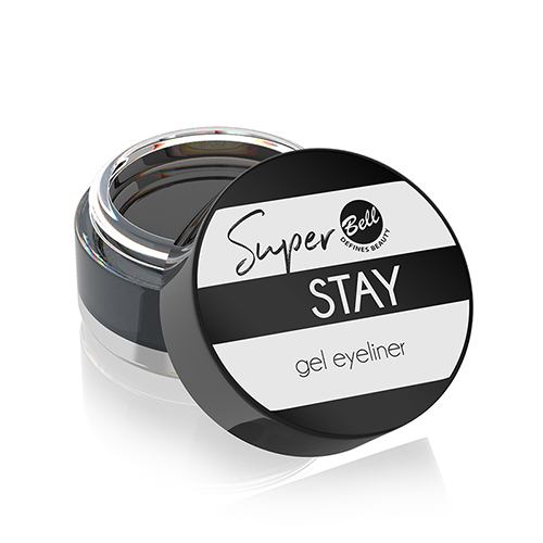 Подводка для глаз BELL SUPER STAY GEL EYELINER тон 01 черная гелевая