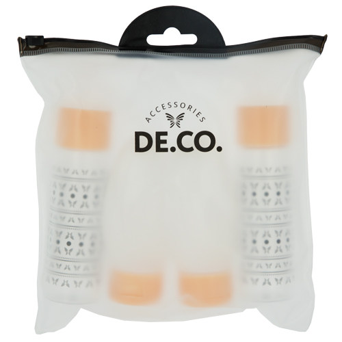

Набор дорожных флаконов DECO. в косметичке 4 шт