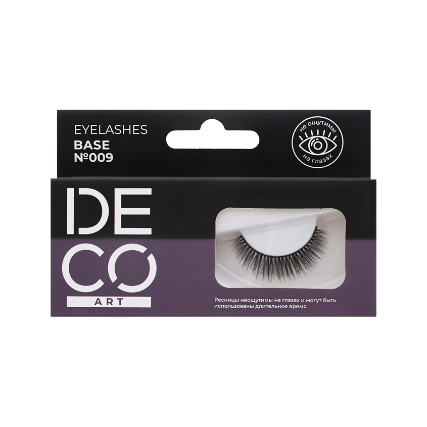 Накладные ресницы DECO. ART EYELASHES BASE №009 черные