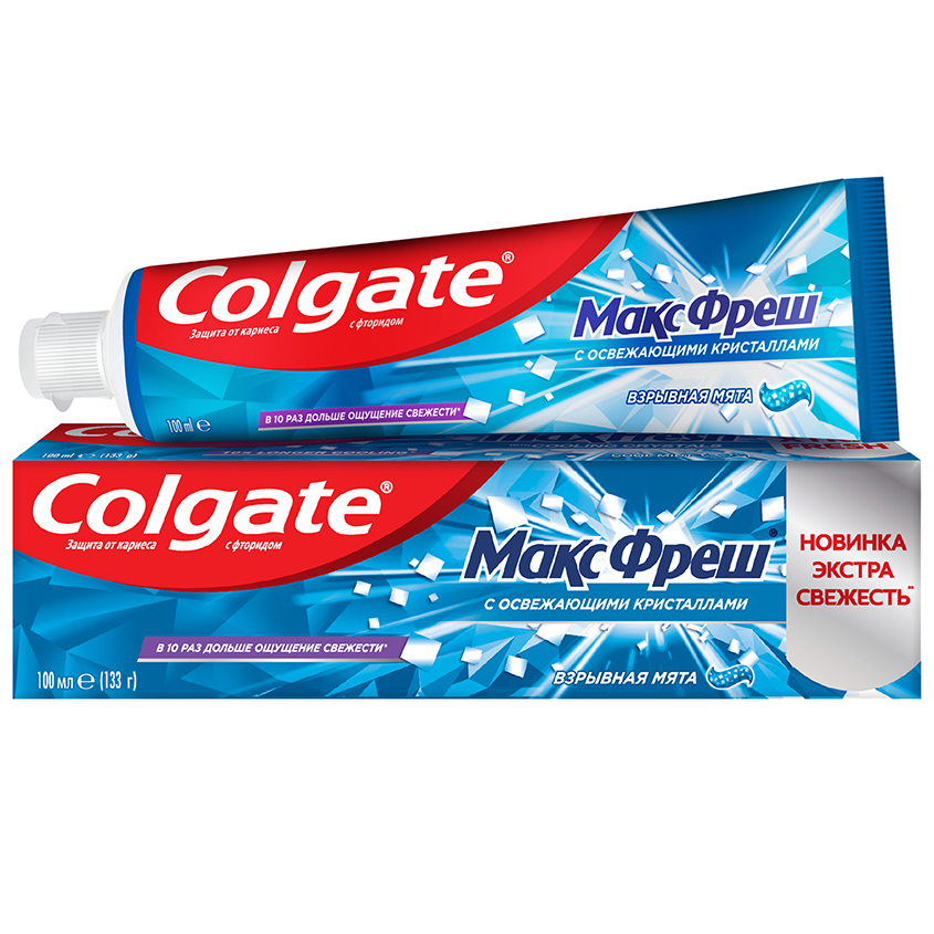 Паста зубная `COLGATE` MAX FRESH Взрывная мята 100 мл