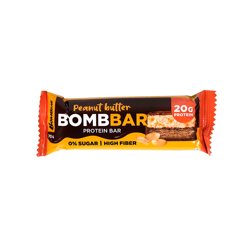 

Батончик глазированный BOMBBAR Арахисовая паста 70 г