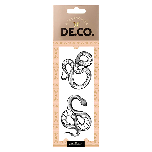 

Татуировка для тела DE.CO. REAL TATTOO by Miami tattoos переводная Snake