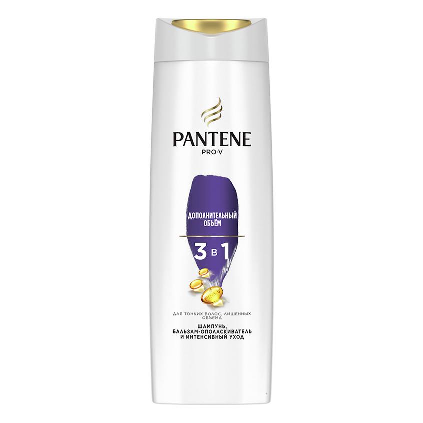 PANTENE PRO-V Шампунь и бальзам-ополаскиватель для волос PANTENE PRO-V интенсивный уход 3в1 Дополнительный объем 360 мл