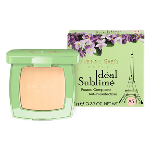 

Пудра компактная для лица VIVIENNE SABO IDEAL SUBLIME против изъянов кожи тон А3