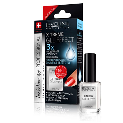 

Верхнее покрытие для ногтей EVELINE X-TREME GEL EFFECT закрепляющее 12 мл