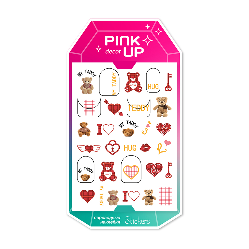 PINK UP Наклейки для ногтей PINK UP DECOR NAIL STICKERS переводные тон 112 цена и фото