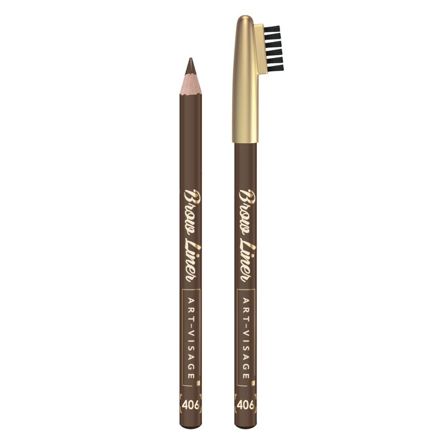 Карандаш для бровей ART-VISAGE EYEBROW PENCIL тон 406 карандаш для бровей art visage eyebrow pencil тон 406