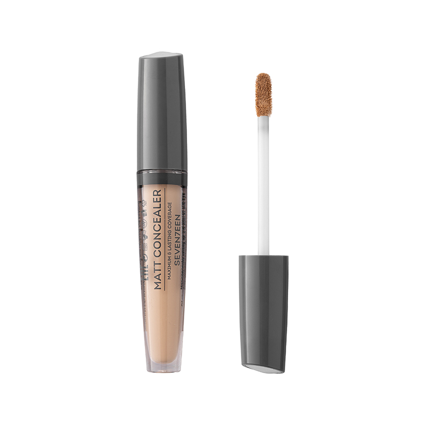 Консилер для лица SEVENTEEN MATT CONCEALER EXTRA COVERAGE матовый жидкий тон 01 Бежевый